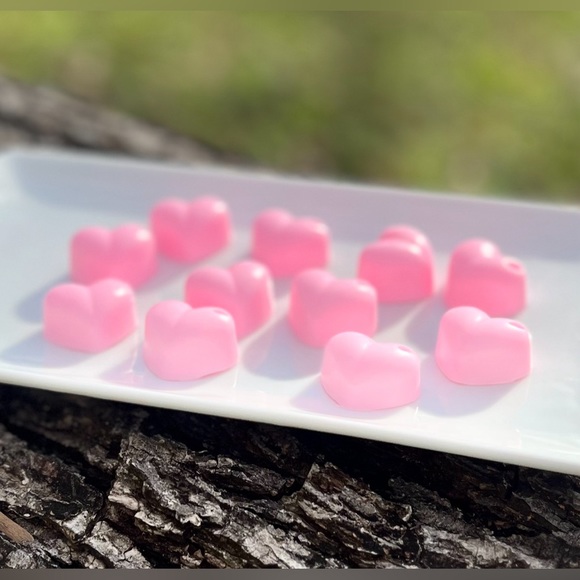 Valentine’s Day - Mini Heart Shaped Soaps in Cellophane Bag - Handmade PINK🩷 - Picture 2 of 3